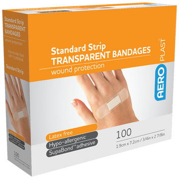 Adhesive Standard Strip - Transparent 1.9cm x 7.2cm